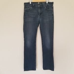 7 for all Mankind slimmy skinny jeans dark wash 32
